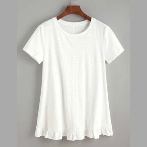 SHEIN Frill Hem Tee